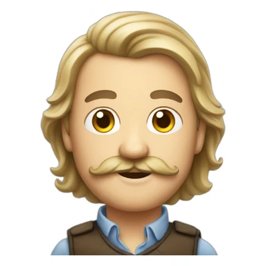 Dutch men whith mustache sticker