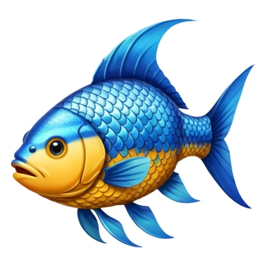 High resolution of  full body fish without distorted , no extra hybrid sticker