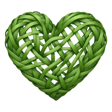 Vine heart sticker