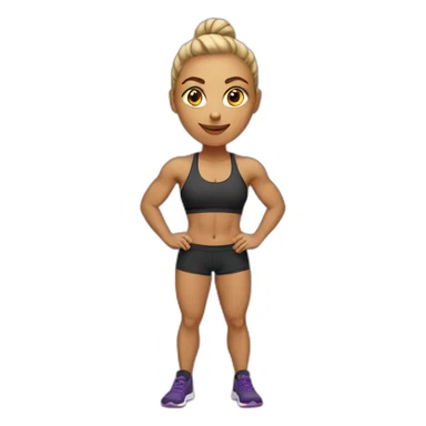 CrossFit girl sticker