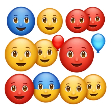 the word BLOG in bright primary colors, traditional emoji style, subtle drop shadow sticker