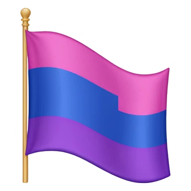 A bisexual flag 🩷💜💙 sticker