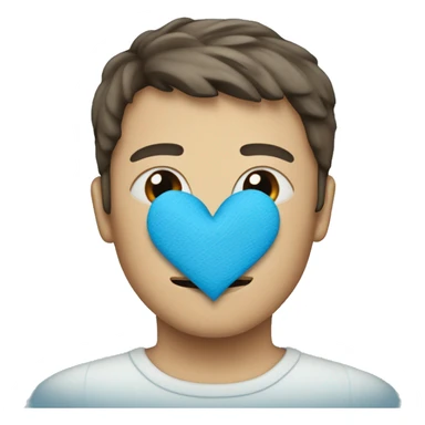 blue heart with bandage sticker