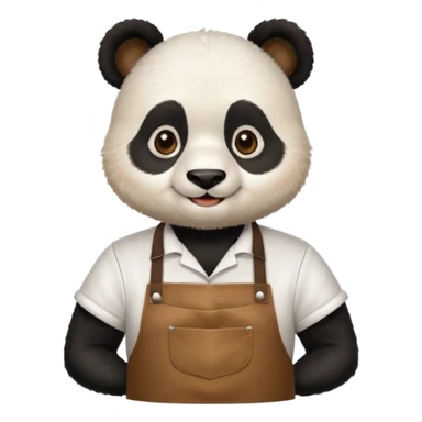barista panda sticker