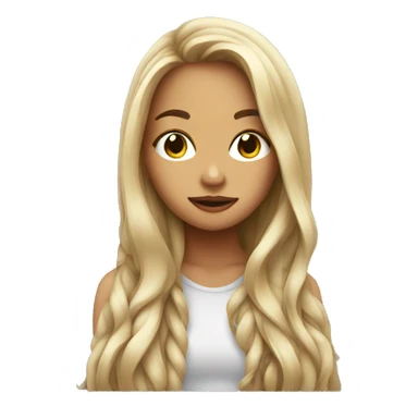 girl with long hair vape sticker