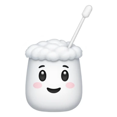 disposable cotton swab emoji sticker