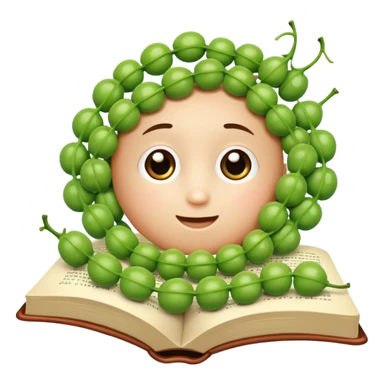 Book a teenie with some peas sticker