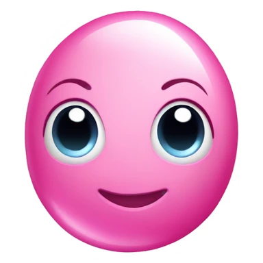 A pretty pink jellybean sticker