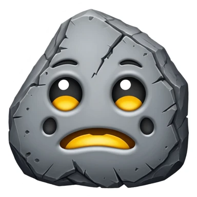 sick rock emoji sticker