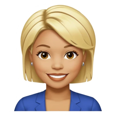 Tionne T-Boz Watkins with short blonde hair sticker