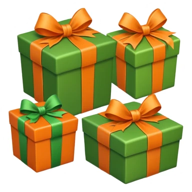 liste pour le pere noel orange et verte sticker