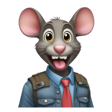 Un ratón come chicle sticker