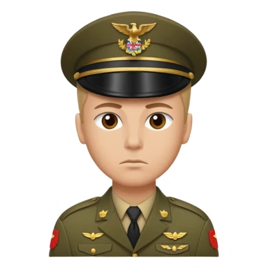 Quiero un 👮🏻‍♂️ 🪖pero uniformado de soldado sticker