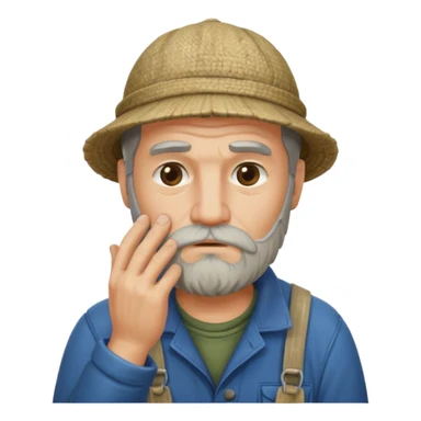 facepalm fisherman sticker