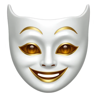 Theater mask sticker