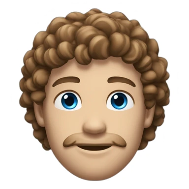 a-sexy-gay-guy-flexing-with-curly-brown-hair,-white-skin-and-blue-eyes sticker