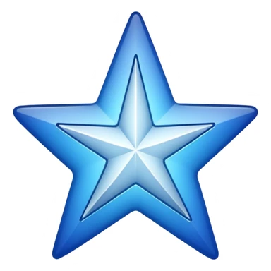 generate a instagram blue tick emoji with a white tick in between a star having 11 points and sticker