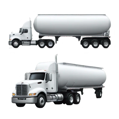 Semi truck tanker trailer sticker