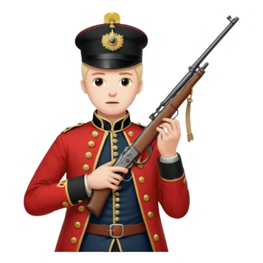 British soldier 19 century opium war sticker