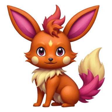 Magenta Brown Skinny Skeleton-Flareon-fairy sticker