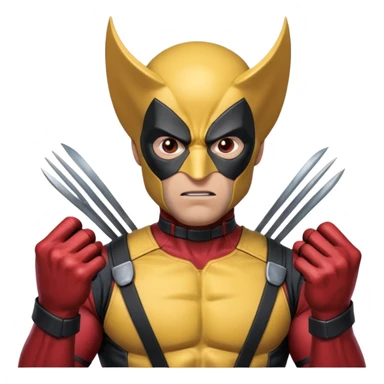 Wolverine from Deadpool & Wolverine movie sticker