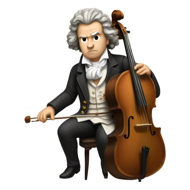 Beethoven explosion banjo cello Bach sticker