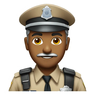 Indian Police man sticker