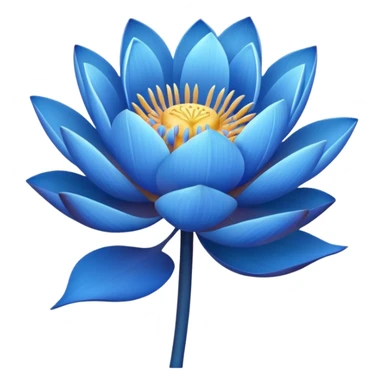 Bouquet of blue lotus sticker