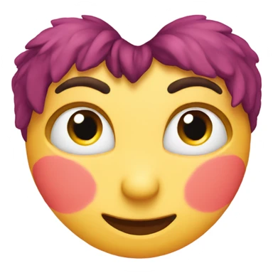 Love heart eyes with love heart halo sticker