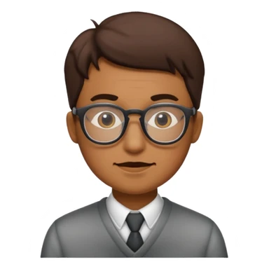 Face glasses grolzy sticker