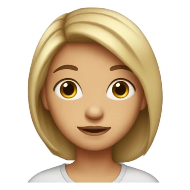 a girl which thinks sticker