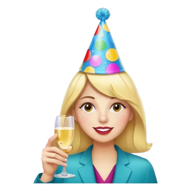 party popper and calendar combined, weekend celebration plans sticker