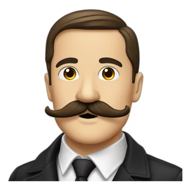 Adolf moustache lgtb sticker