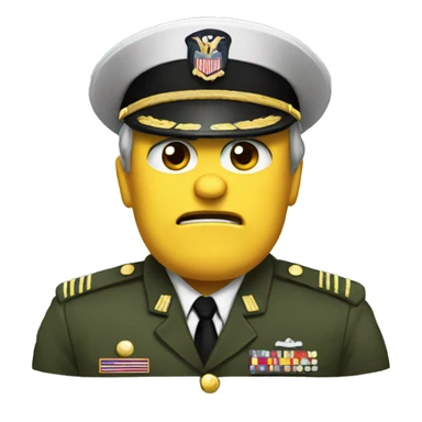 general of army usa angry sticker