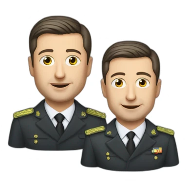 Vladimir Zelensky president of Ukraine sticker