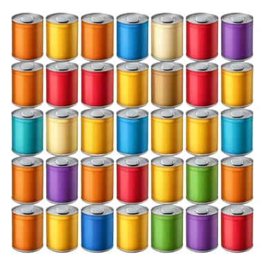 canned food boxes sticker