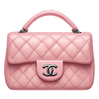 A light pink Chanel handbag  sticker