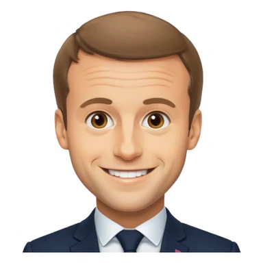 macron qui tire la la,gue sticker