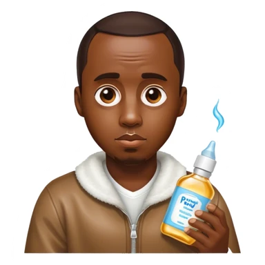 P diddy with baby oil sticker