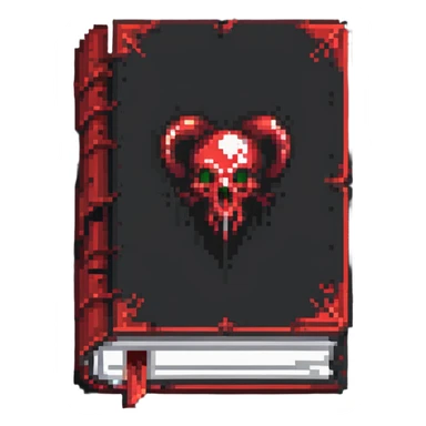 red cursed book sticker