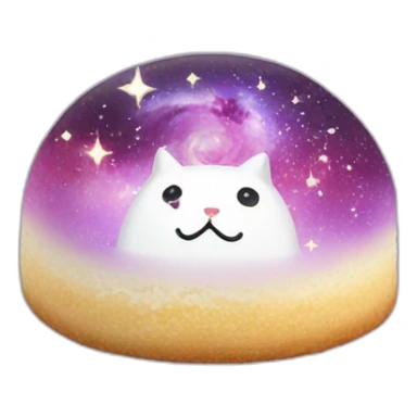 galaxy rice cake mochi cat sticker