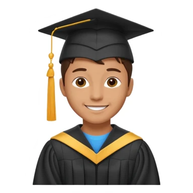 young university graduate sticker