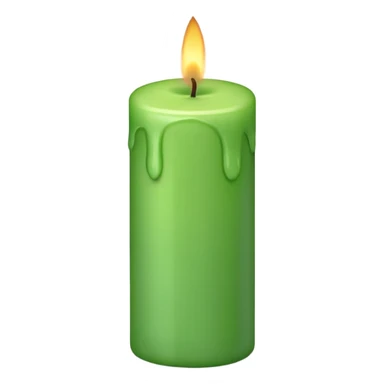 Yeşil mum sticker