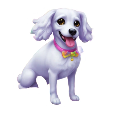Lisa Frank Easter dog sticker
