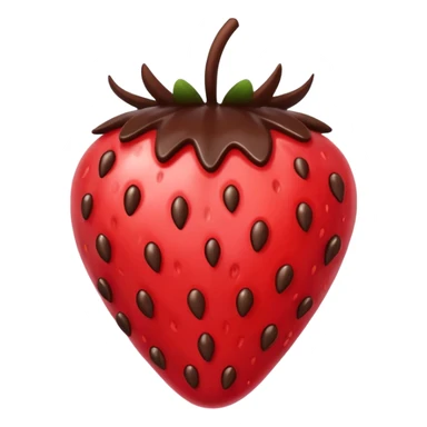 chocolate covered strawberry  sticker