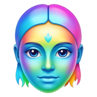 Abstract Colorful Ascending Divine La Creatura Avatar   sticker