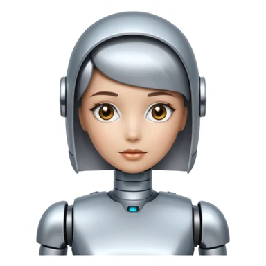 girl ai robot sticker