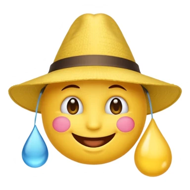 Emoji souriant Avec goutte de sueur anniversaire sticker