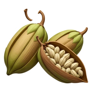 Cardamom original hyperrealistic  show no  zero lines on it sticker