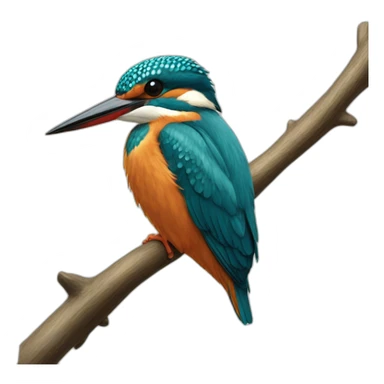 À Kingfisher sticker